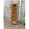 Image 1 : Wood & Glass Display Unit - Approx: 17.5"W 13.5"D & 70.25"T