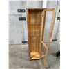 Image 2 : Wood & Glass Display Unit - Approx: 17.5"W 13.5"D & 70.25"T