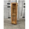 Image 1 : Wood & Glass Display Unit - Approx: 17.5"W 13.5"D & 70.25"T