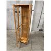 Image 2 : Wood & Glass Display Unit - Approx: 17.5"W 13.5"D & 70.25"T