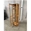 Image 3 : Wood & Glass Display Unit - Approx: 17.5"W 13.5"D & 70.25"T