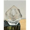 Image 2 : Swedish Mats Jonasson Wildlife Series Crystal Wolf Figure w/box & Paper Approx: 5.75"T 4.75"W