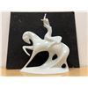 Image 7 : Large Royal Dux Czech Porcelain "Lady Godiva" Statue Approx: 10.5"W 13.75"T