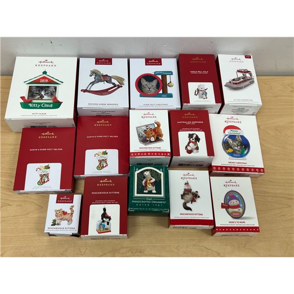 15 Hallmark Keepsake Christmas Ornaments Decorations - see all photos for details
