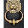 Image 3 : Brass Lion Head Door Knocker Approx: 8 x 4.75"