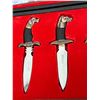Image 3 : 5 Mini Figural Knives - Knife Set in Holder - Knives approx: 4.25"