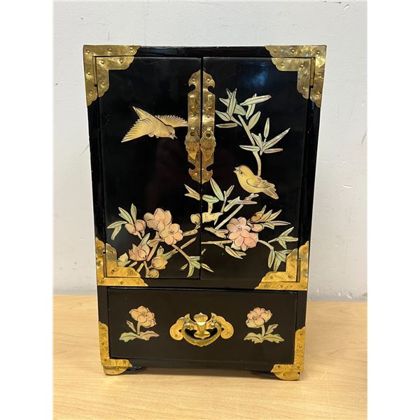 Vintage Chinese Decorative Jewelry Box - Approx: 8x6" and 12.5"T
