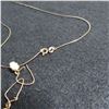 Image 3 : 10K Yellow gold chain/pendant & earrings set.  Marked 10K on chain & pendant
