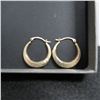 Image 4 : 10K Yellow gold earrings.  Stunning!  Marked 10K on post