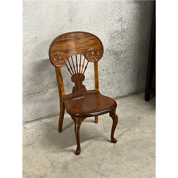 Sits Low Wooden Chair / Plant Stand? 13" seat height