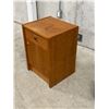 Image 4 : Teak Side Table with Storage - Approx: 17.5 x 16 & 24.25"T