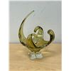 Image 1 : Signed Chalet Canada Spike and Curls Art Glass Centerpiece - Approx: 11.5"T 8.5"W