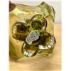 Image 4 : Signed Chalet Canada Spike and Curls Art Glass Centerpiece - Approx: 11.5"T 8.5"W
