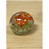 Image 6 : 3 Signed / Embossed Art Glass Paperweights - tallest 3.75" - see all photos
