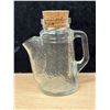 Image 1 : Vintage WMF Textured Glass Peanut Can Nut Dispenser 7"