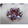 Image 3 : SHERMAN pink/magenta flower brooch.  Beautiful!