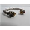 Image 3 : Beautiful and unique bracelet.  Marked S & G, 925 & 14K