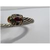 Image 5 : Beautiful and unique bracelet.  Marked S & G, 925 & 14K