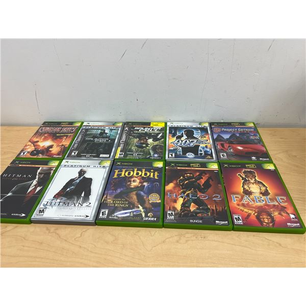 10 Complete Microsoft XBOX Games - see all photos
