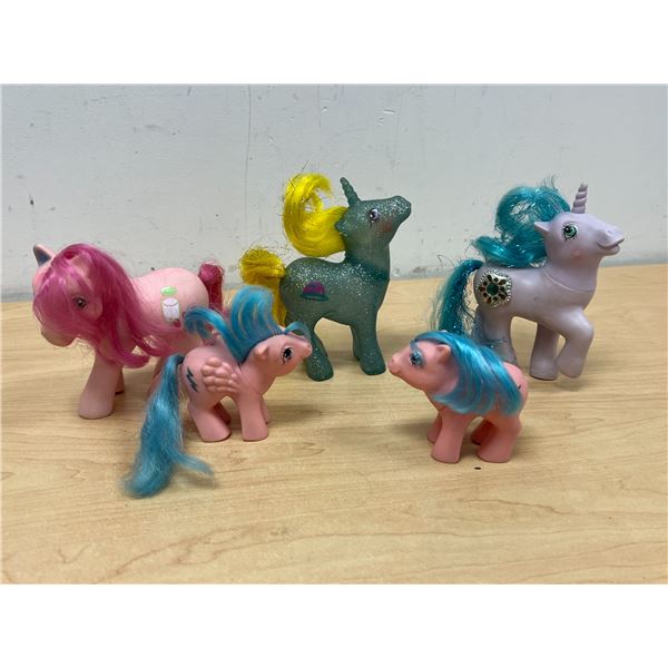 5 G1 My Little Pony Ponies MLP - see all photos for condition/details