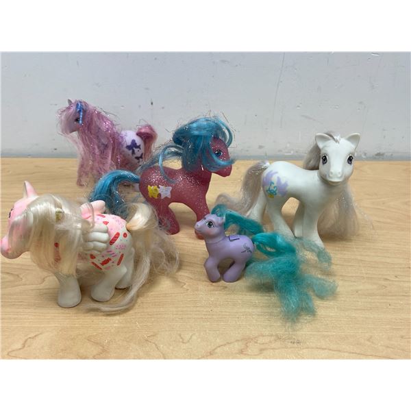 5 G1 My Little Pony Ponies MLP - see all photos for condition/details