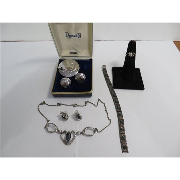 Vintage Sterling jewellery lot - see description and photos