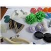 Image 3 : Vintage clip on earrings lot.  46 pairs of really cool vintage clip on earrings!