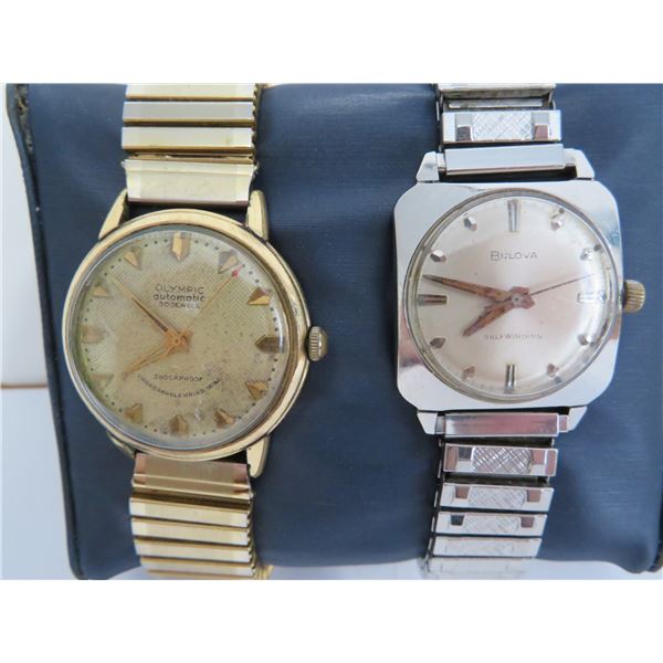 Vintage men's wind up watches in working condition - see description and photos