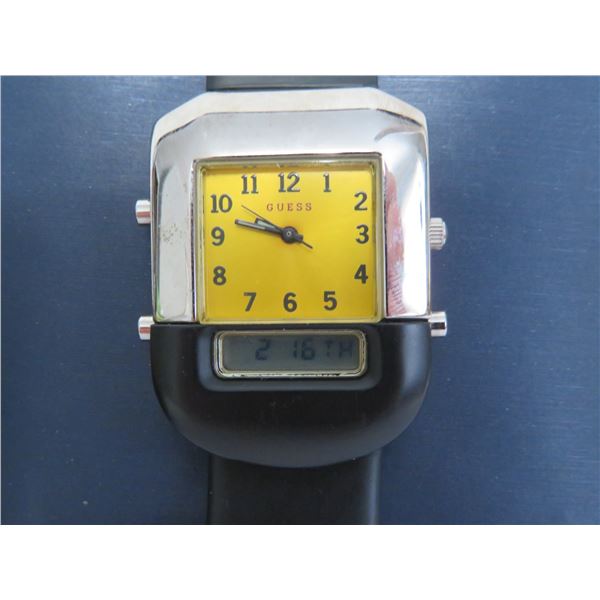 GUESS woman's watch in case.  In very good working condition