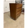 Image 3 : Mid Century Satin Walnut Tallboy Dresser - Approx: 34 x18 & 41" tall - see all photos