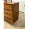 Image 4 : Mid Century Satin Walnut Tallboy Dresser - Approx: 34 x18 & 41" tall - see all photos