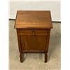 Image 2 : Vintage Wooden Side Table With Storage Approx: 16 x13 & 27"T