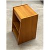 Image 3 : Teak Side Table / Night Stand - Approx: 17.5 x 16.5 & 24.5"T