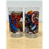 Image 1 : 1977 Marvel Comics 7/11 Spider-Man & Captain America Drinking Glasses 5.5"
