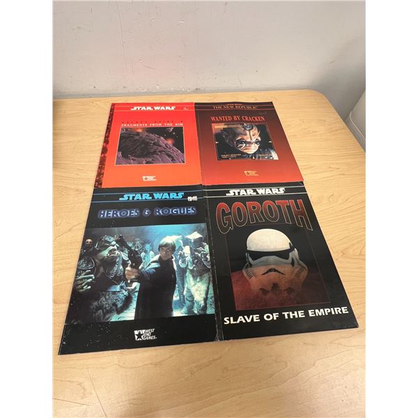 4 Star Wars West End Games Soft Cover RPG - see all photos