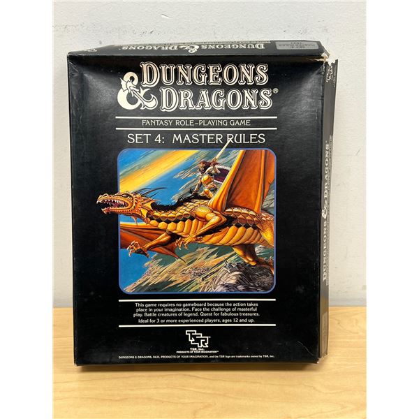 1985 TSR Dungeons & Dragons 1021 D&D Set 4: Master Rules RPG see all photos