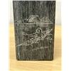 Image 2 : 5 Separate Etchings on Square Soapstone - Approx: 4.75"T 2.75"W