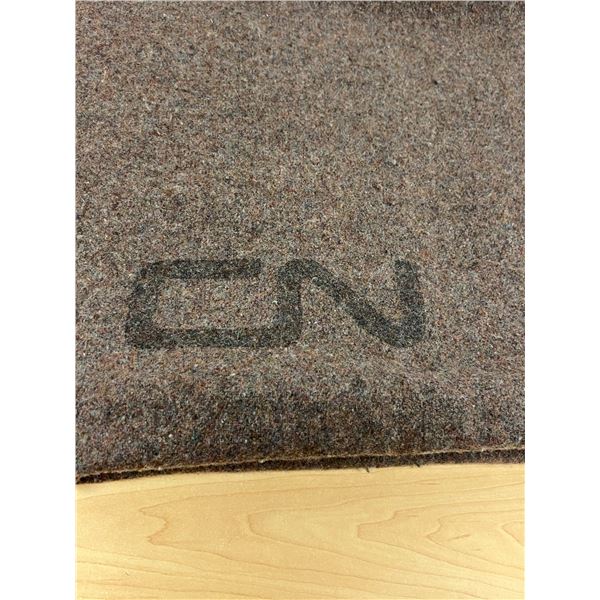 Vintage Canadian National Railway Blanket CN Approx: 70x54" good used condition