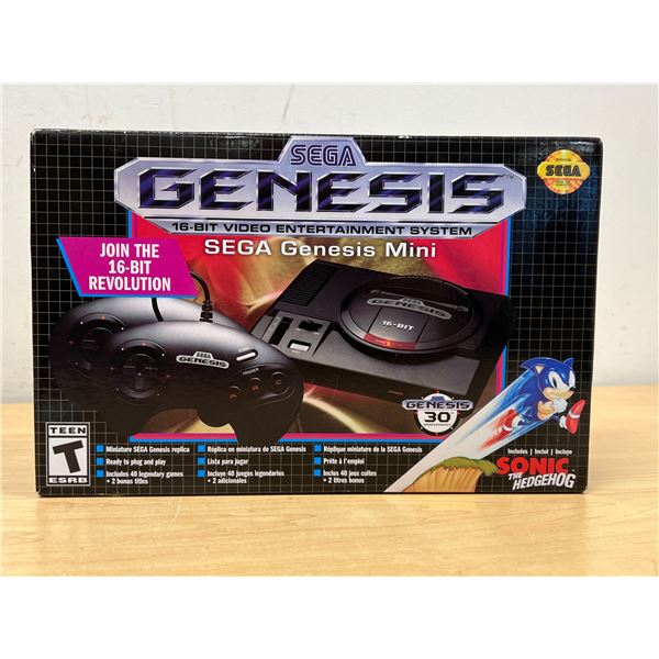 Retro Sega Genesis Mini System - appears unused - see all photos, not tested