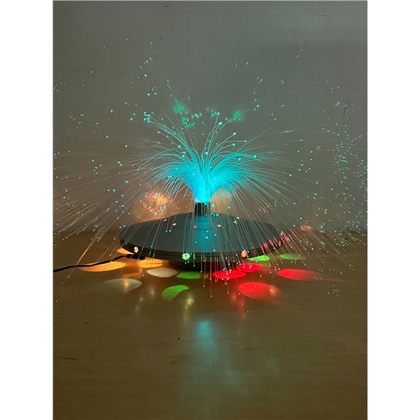 Fibre Optic "Flying Saucer UFO" Light Up Table Lamp - see all photos