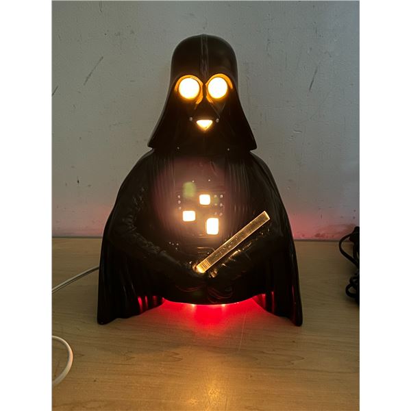 1979 Handmade Darth Vader Table Lamp - Works 9"W 12"T