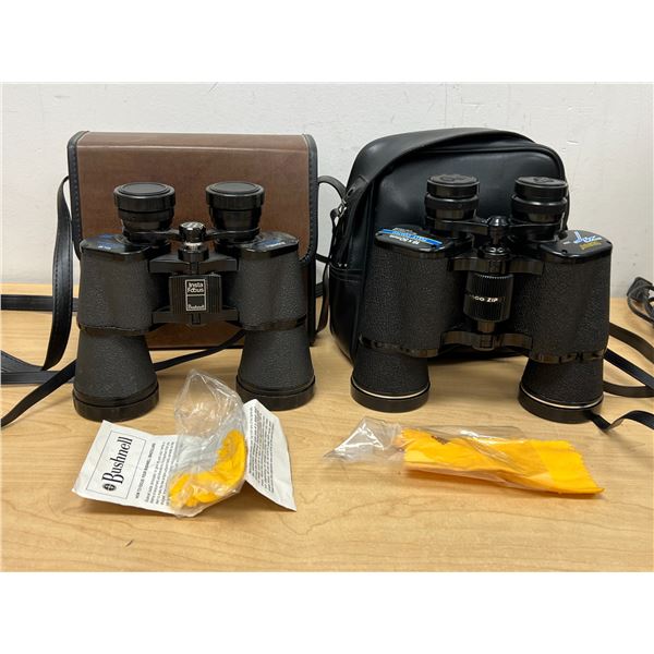 Bushnell 10x50 Wide Angle & Tasco 16 x 50 Binoculars with Cases - see all photos