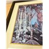 Image 5 : Tom Thomson Decorative Landscape, Birches - Large Frame Approx: 27.5x26.5" see all photos