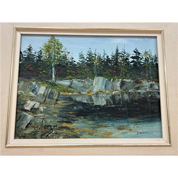 C. Morse Original Landscape - Heavy Texture and great colors Approx: 17.75x14.75"