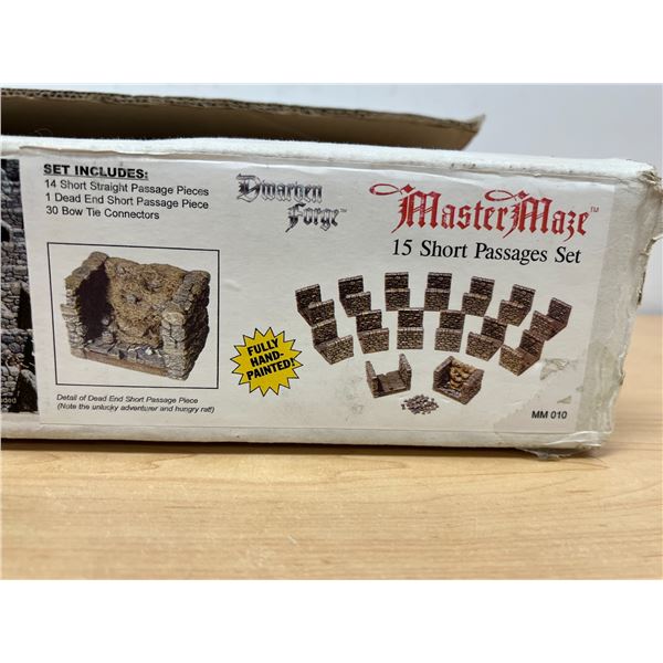 Dwarven Forge Master Maze 15 Short Passages Set RPG MM 010