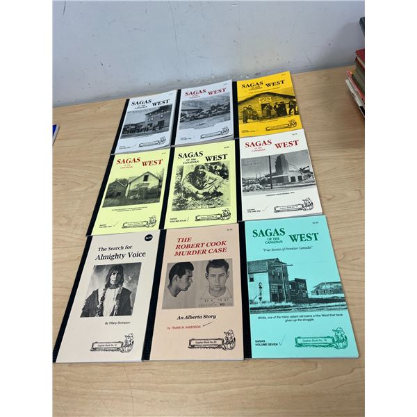 Sagas of the Canadian West - Lot of 9 - see all photos