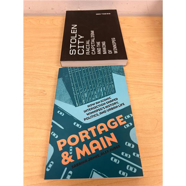 2 Winnipeg Books - Portage & Main / Stolen City