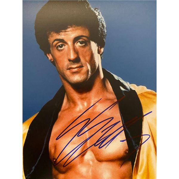 Rocky Sylvester Stallone signed movie photo