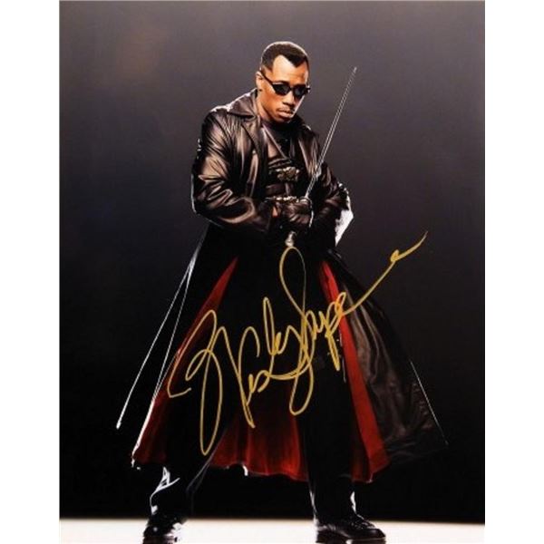 Blade Wesley Snipes signed movie photo