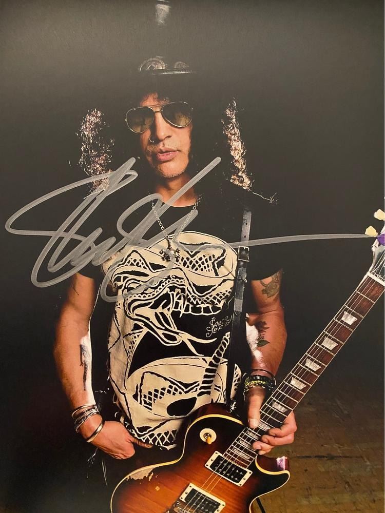 Guns N Roses Slash signed photo
